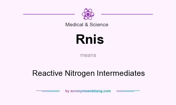 What does Rnis mean? It stands for Reactive Nitrogen Intermediates