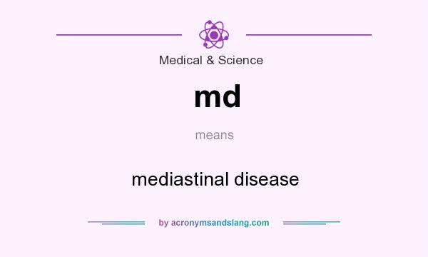 What does md mean? It stands for mediastinal disease