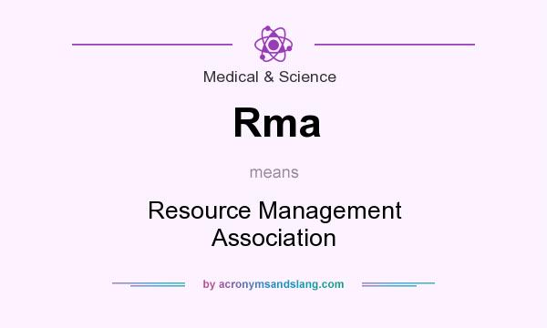 What does Rma mean? It stands for Resource Management Association