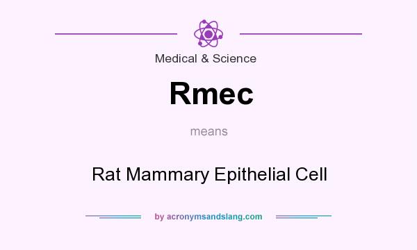 What does Rmec mean? It stands for Rat Mammary Epithelial Cell