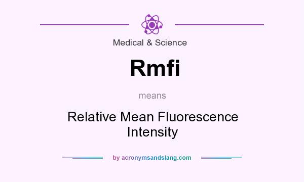 What does Rmfi mean? It stands for Relative Mean Fluorescence Intensity