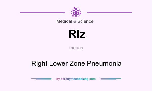 What does Rlz mean? It stands for Right Lower Zone Pneumonia