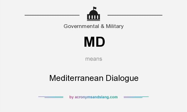 What does MD mean? It stands for Mediterranean Dialogue