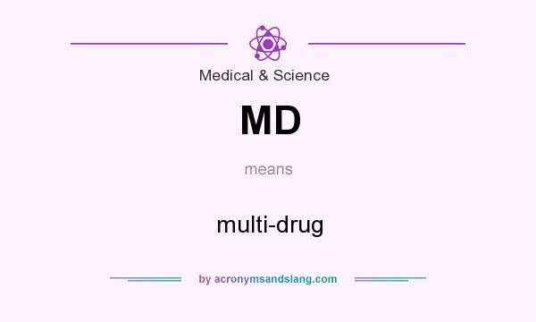 What does MD mean? It stands for multi-drug