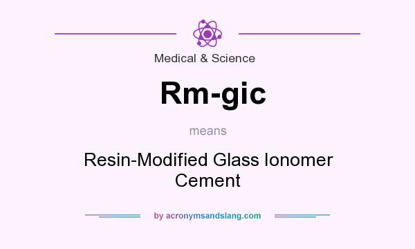 What does Rm-gic mean? It stands for Resin-Modified Glass Ionomer Cement