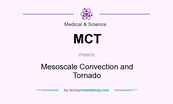 What does MCT mean? It stands for Mesoscale Convection and Tornado