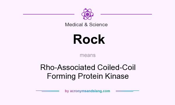 What does Rock mean? It stands for Rho-Associated Coiled-Coil Forming Protein Kinase