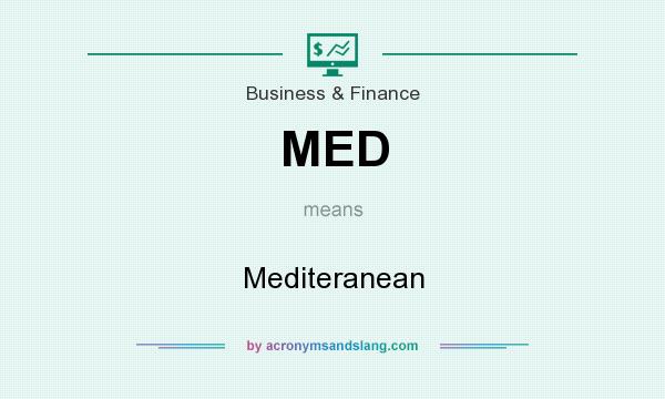 What does MED mean? It stands for Mediteranean