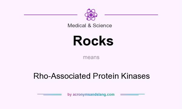 What does Rocks mean? It stands for Rho-Associated Protein Kinases