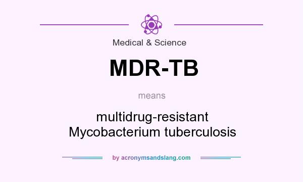 What does MDR-TB mean? It stands for multidrug-resistant Mycobacterium tuberculosis