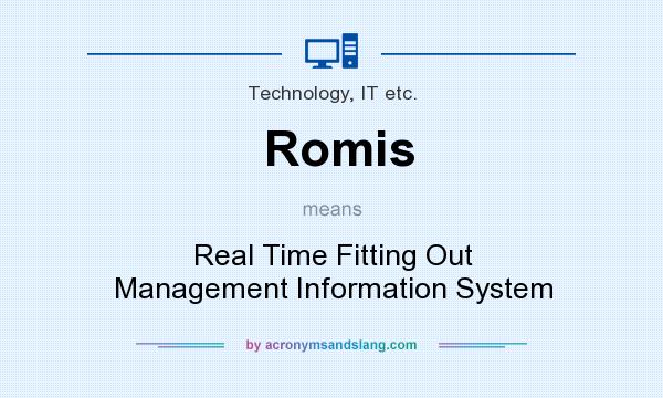 What does Romis mean? It stands for Real Time Fitting Out Management Information System