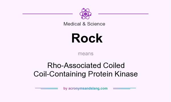What does Rock mean? It stands for Rho-Associated Coiled Coil-Containing Protein Kinase