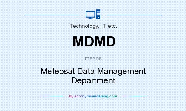 What does MDMD mean? It stands for Meteosat Data Management Department