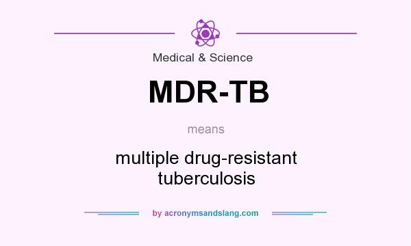 What does MDR-TB mean? It stands for multiple drug-resistant tuberculosis