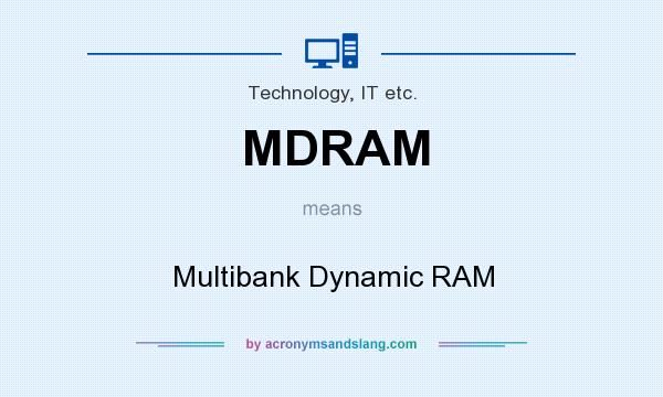 What does MDRAM mean? It stands for Multibank Dynamic RAM
