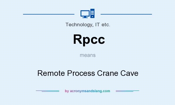 What does Rpcc mean? It stands for Remote Process Crane Cave