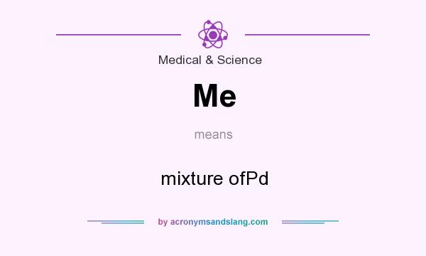 What does Me mean? It stands for mixture ofPd
