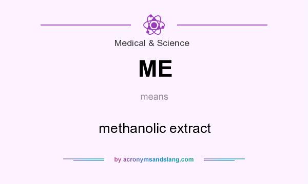 What does ME mean? It stands for methanolic extract