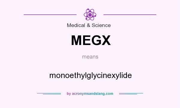 What does MEGX mean? It stands for monoethylglycinexylide