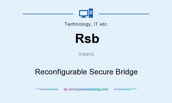 What does Rsb mean? It stands for Reconfigurable Secure Bridge