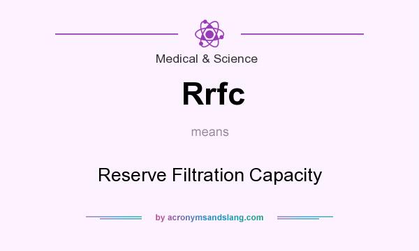 What does Rrfc mean? It stands for Reserve Filtration Capacity