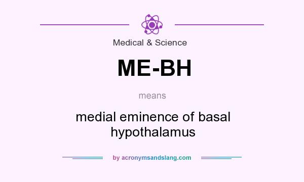 What does ME-BH mean? It stands for medial eminence of basal hypothalamus