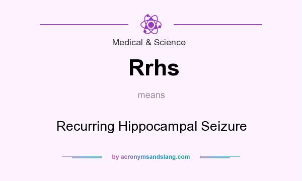 What does Rrhs mean? It stands for Recurring Hippocampal Seizure