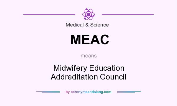 What does MEAC mean? It stands for Midwifery Education Addreditation Council
