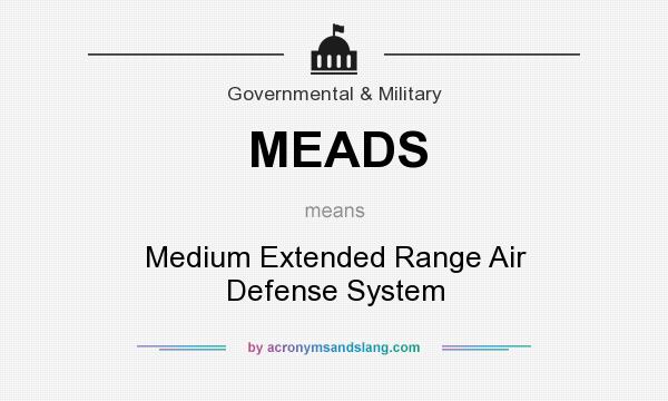 What does MEADS mean? It stands for Medium Extended Range Air Defense System