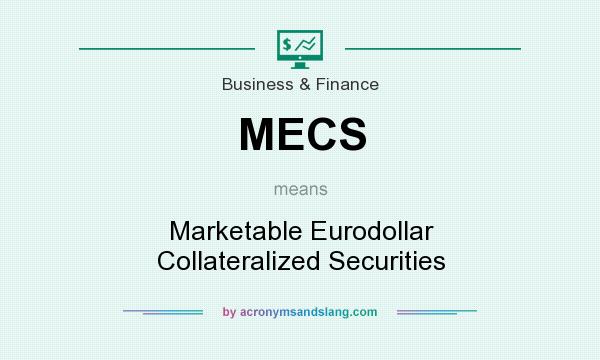 What does MECS mean? It stands for Marketable Eurodollar Collateralized Securities
