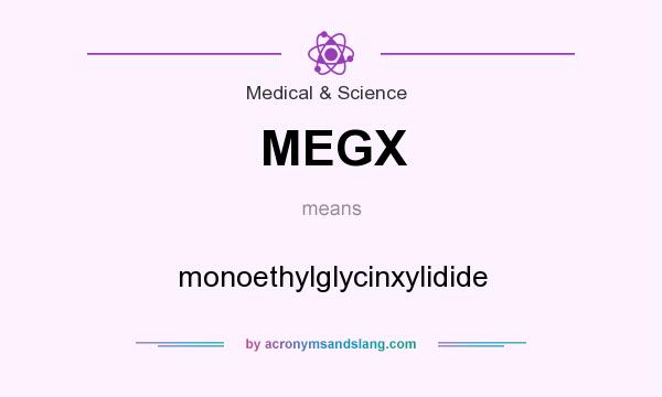 What does MEGX mean? It stands for monoethylglycinxylidide