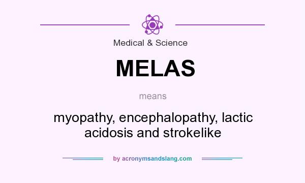 What does MELAS mean? It stands for myopathy, encephalopathy, lactic acidosis and strokelike