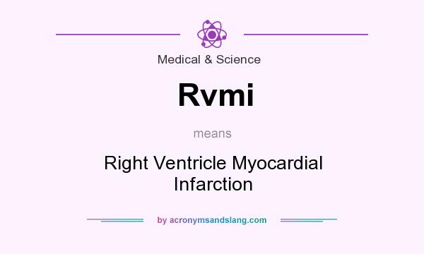 What does Rvmi mean? It stands for Right Ventricle Myocardial Infarction