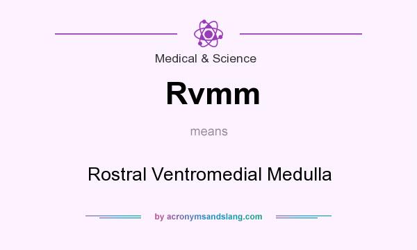 What does Rvmm mean? It stands for Rostral Ventromedial Medulla