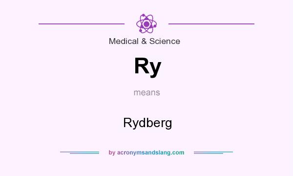 What does Ry mean? It stands for Rydberg