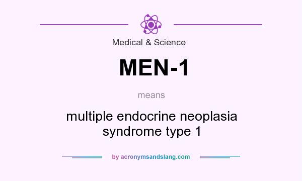 What does MEN-1 mean? It stands for multiple endocrine neoplasia syndrome type 1