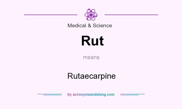What does Rut mean? It stands for Rutaecarpine