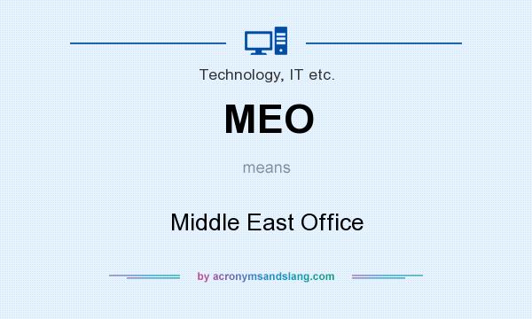 What does MEO mean? It stands for Middle East Office