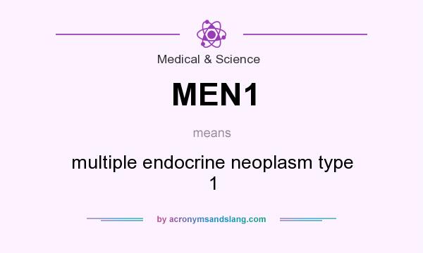 What does MEN1 mean? It stands for multiple endocrine neoplasm type 1