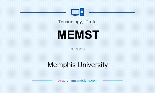 What does MEMST mean? It stands for Memphis University
