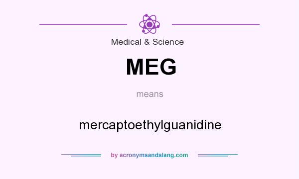What does MEG mean? It stands for mercaptoethylguanidine
