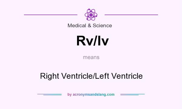 What does Rv/lv mean? It stands for Right Ventricle/Left Ventricle