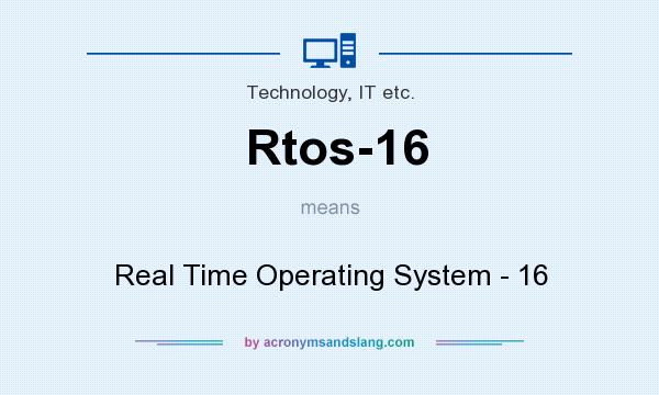 What does Rtos-16 mean? It stands for Real Time Operating System - 16