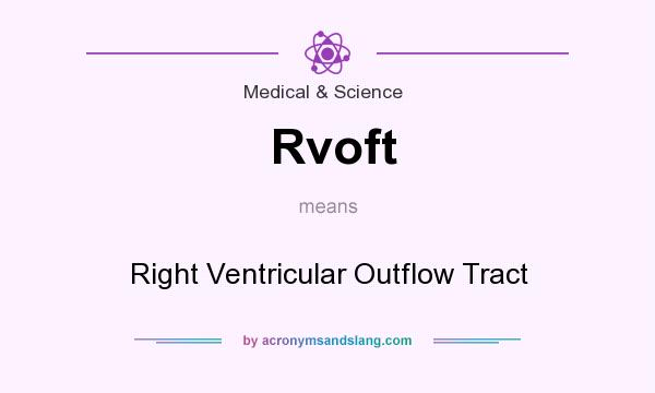 What does Rvoft mean? It stands for Right Ventricular Outflow Tract
