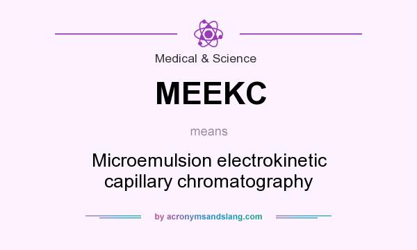 What does MEEKC mean? It stands for Microemulsion electrokinetic capillary chromatography