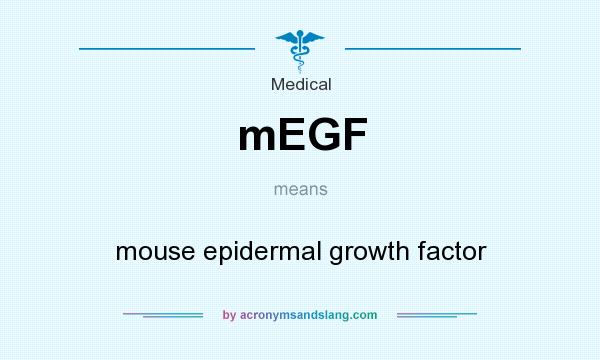 What does mEGF mean? It stands for mouse epidermal growth factor
