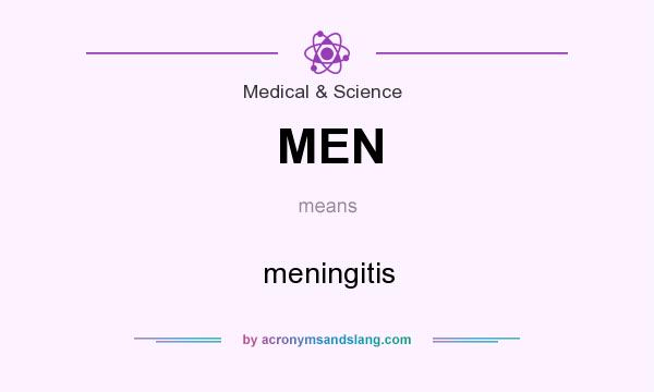 What does MEN mean? It stands for meningitis