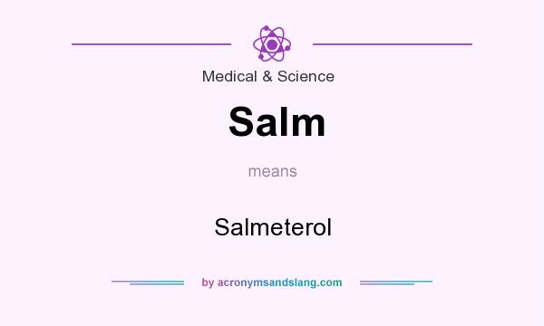 What does Salm mean? It stands for Salmeterol