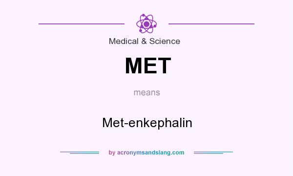 What does MET mean? It stands for Met-enkephalin