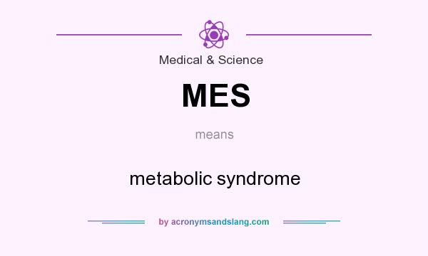 What does MES mean? It stands for metabolic syndrome